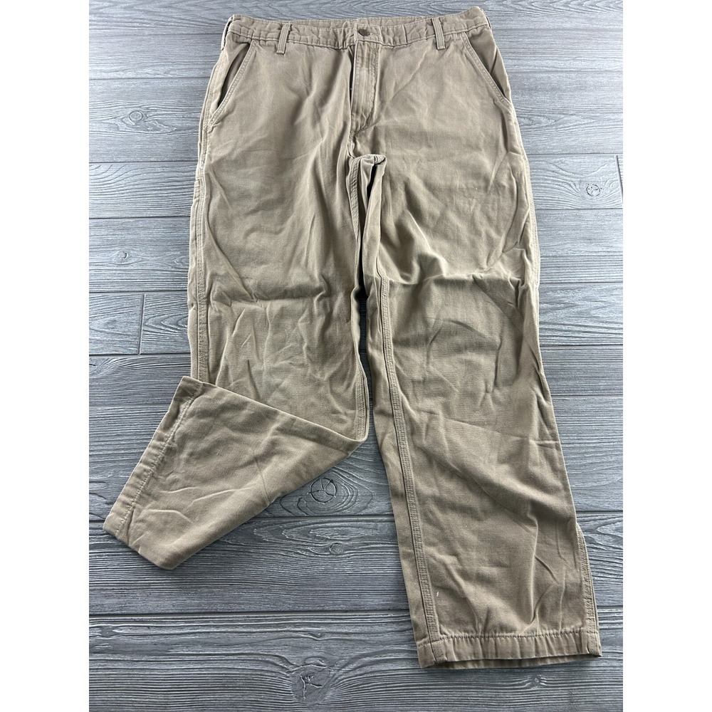 Carhartt B175 GKH Mens Dungaree Fit Khakis Chinos Tan (Tag 36x30)